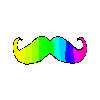 Brawnly pride mustache icon